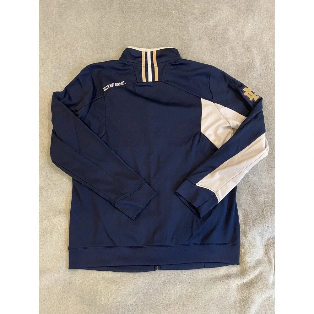 Mens‎ Adidas Notre Dame Fighting Irish Climawarn Full Zip Up Sweater Jacket M